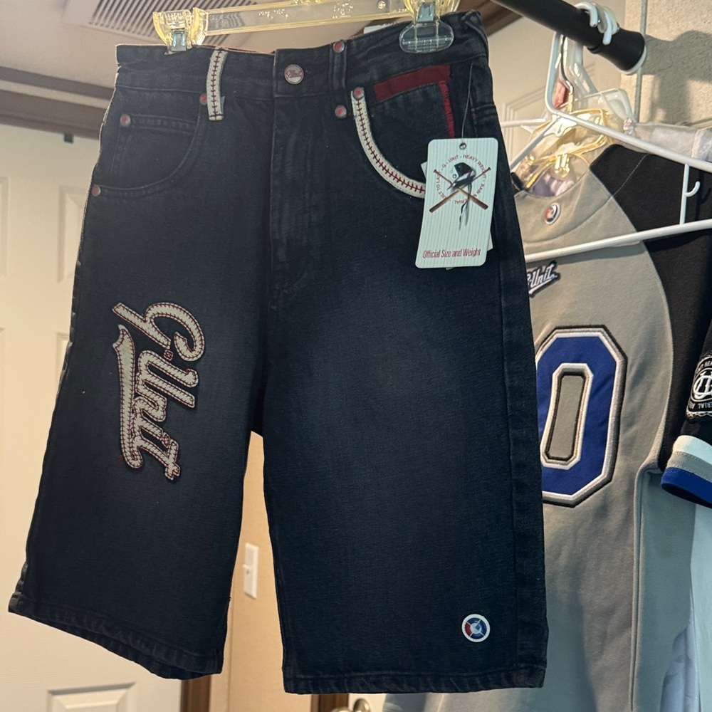 Stylish Kids' Black Denim Shorts